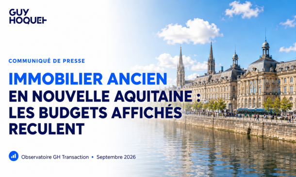 Immobilier en Nouvelle Aquitaine : les budgets affichés reculent